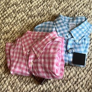 NWT Bundle - Brooks Brothers Regent Fit button downs, Irish linen, L
